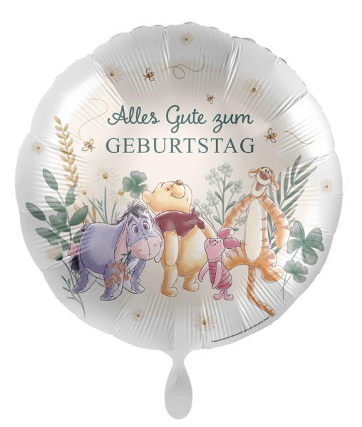 Folienballon - Alles Gute zum Geburtstag, Winnie the Pooh und seine Freunde - ø 43cm
